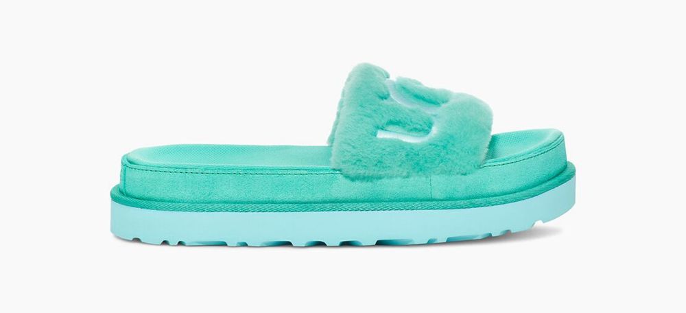 Ugg Slides Canada - Ugg Women's Laton Fur Turquoise